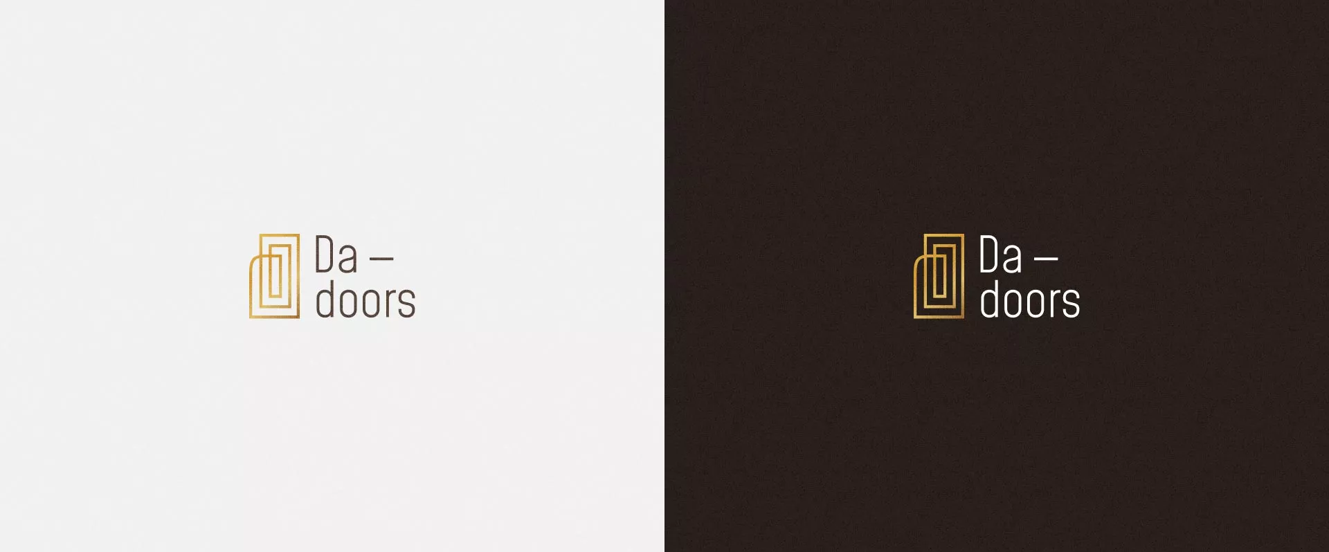Разработка логотипа для компании «DA-DOORS» в Лодейном Поле